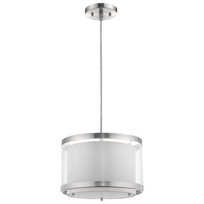 Lux 1-Light Brushed Nickel Pendant