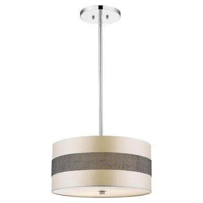 Harmony 3-Light Metallic Silver Pendant