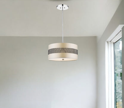 Harmony 3-Light Metallic Silver Pendant