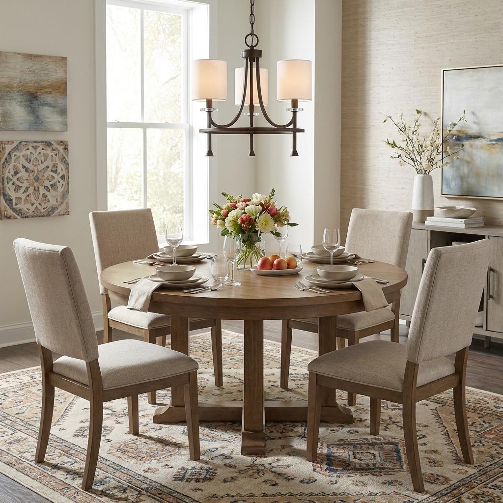 Bronze Candle Style 3 Light Dimmable Chandelier