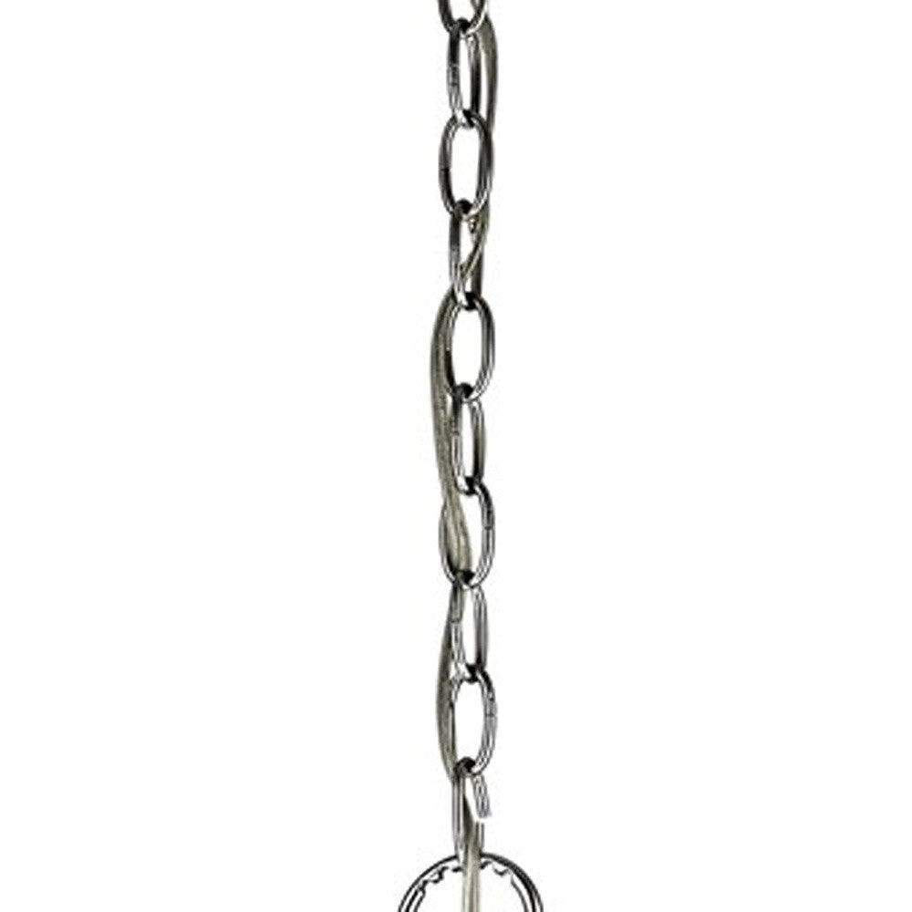 Isabella 4-Light Nickel Drum Pendant