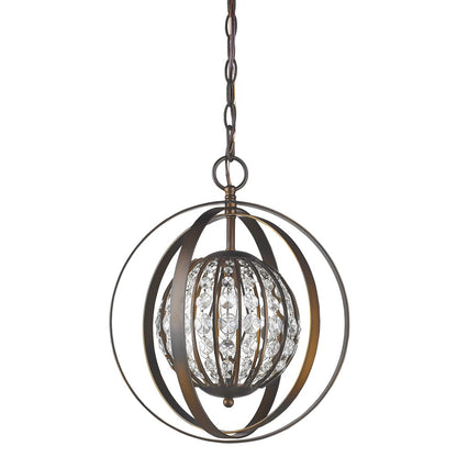 Marlowe Brown Crystal Ceiling Light w/ Shades