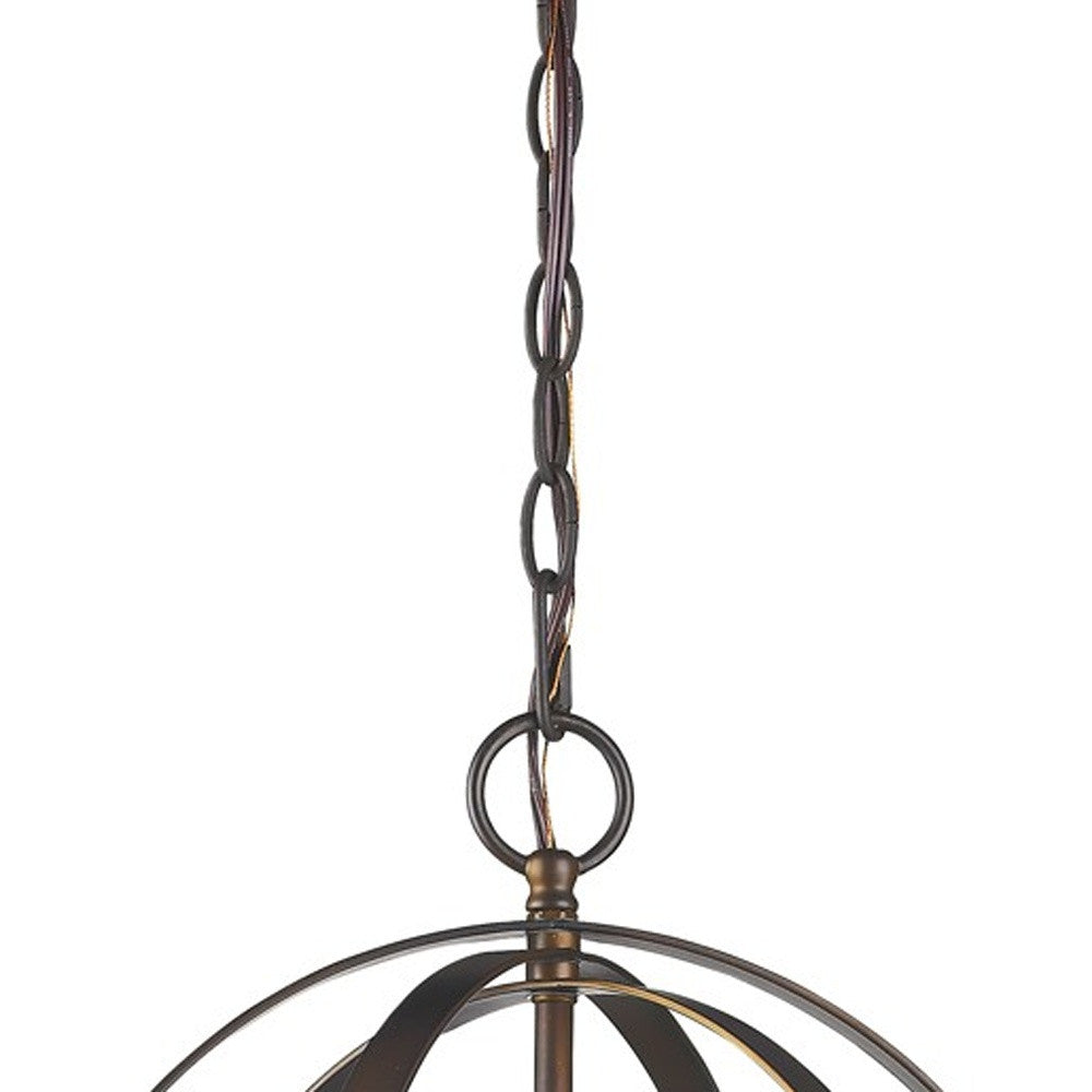 Brown Crystal Ceiling Light w/ Shades