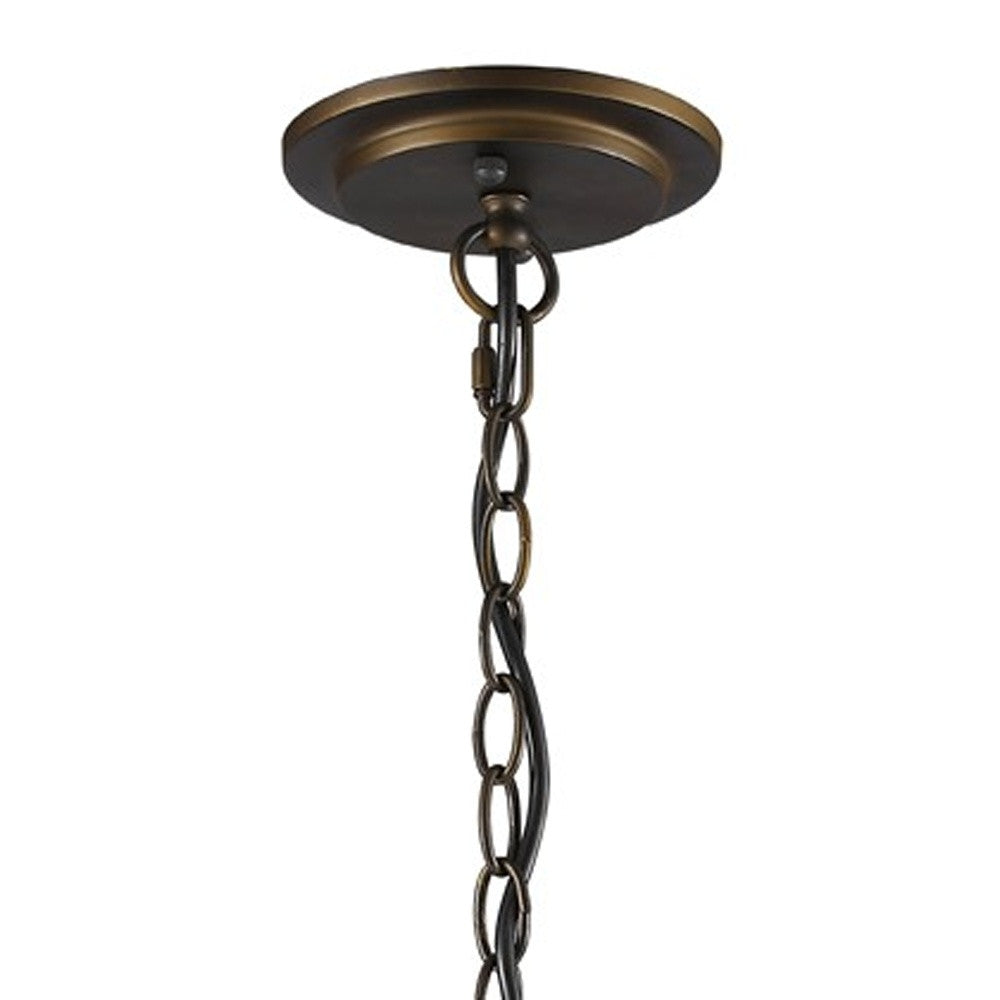 Brown Crystal Ceiling Light w/ Shades
