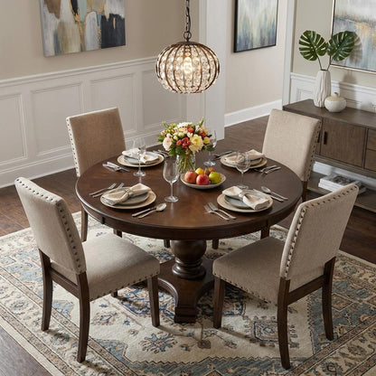 Brown Crystal Ceiling Light w/ Shades