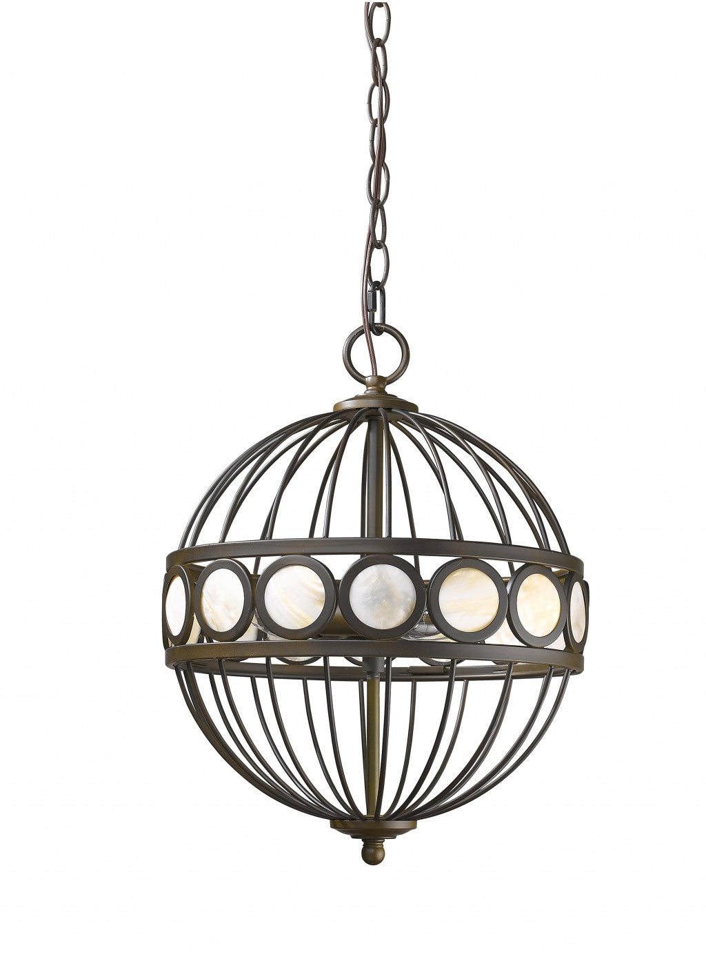Aria 3-Light Oil-Rubbed Bronze Globe Pendant