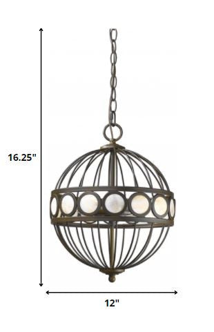 Aria 3-Light Oil-Rubbed Bronze Globe Pendant