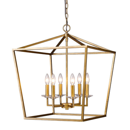 Kennedy 6-Light Antique Gold Foyer Pendant
