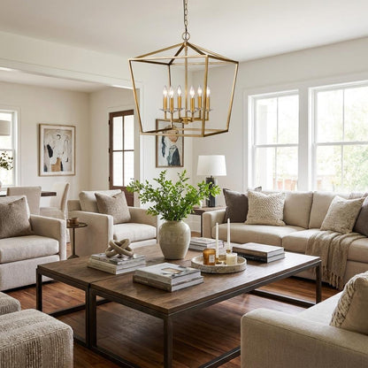 Kennedy 6-Light Antique Gold Foyer Pendant