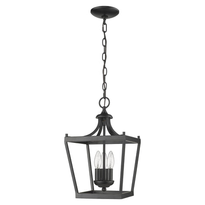 Vintage Black Tapered Hanging Light