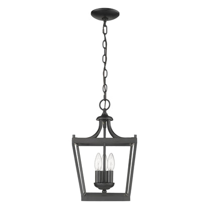 Vintage Black Tapered Hanging Light