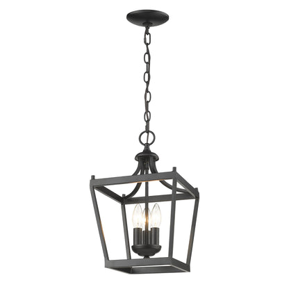 Vintage Black Tapered Hanging Light