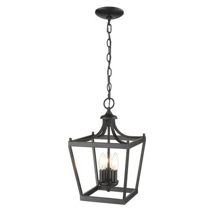 Vintage Black Tapered Hanging Light