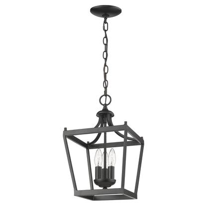 Vintage Black Tapered Hanging Light