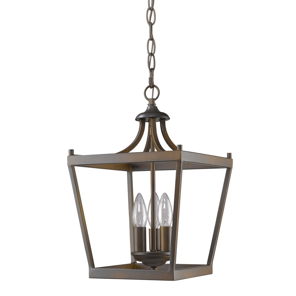 Vintage Brown Tapered Hanging Light