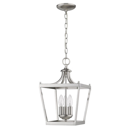 Vintage Silver Tapered Hanging Light