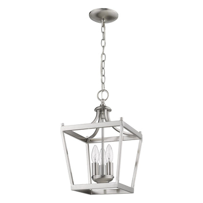 Vintage Silver Tapered Hanging Light