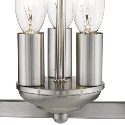 Vintage Silver Tapered Hanging Light