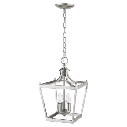 Vintage Silver Tapered Hanging Light