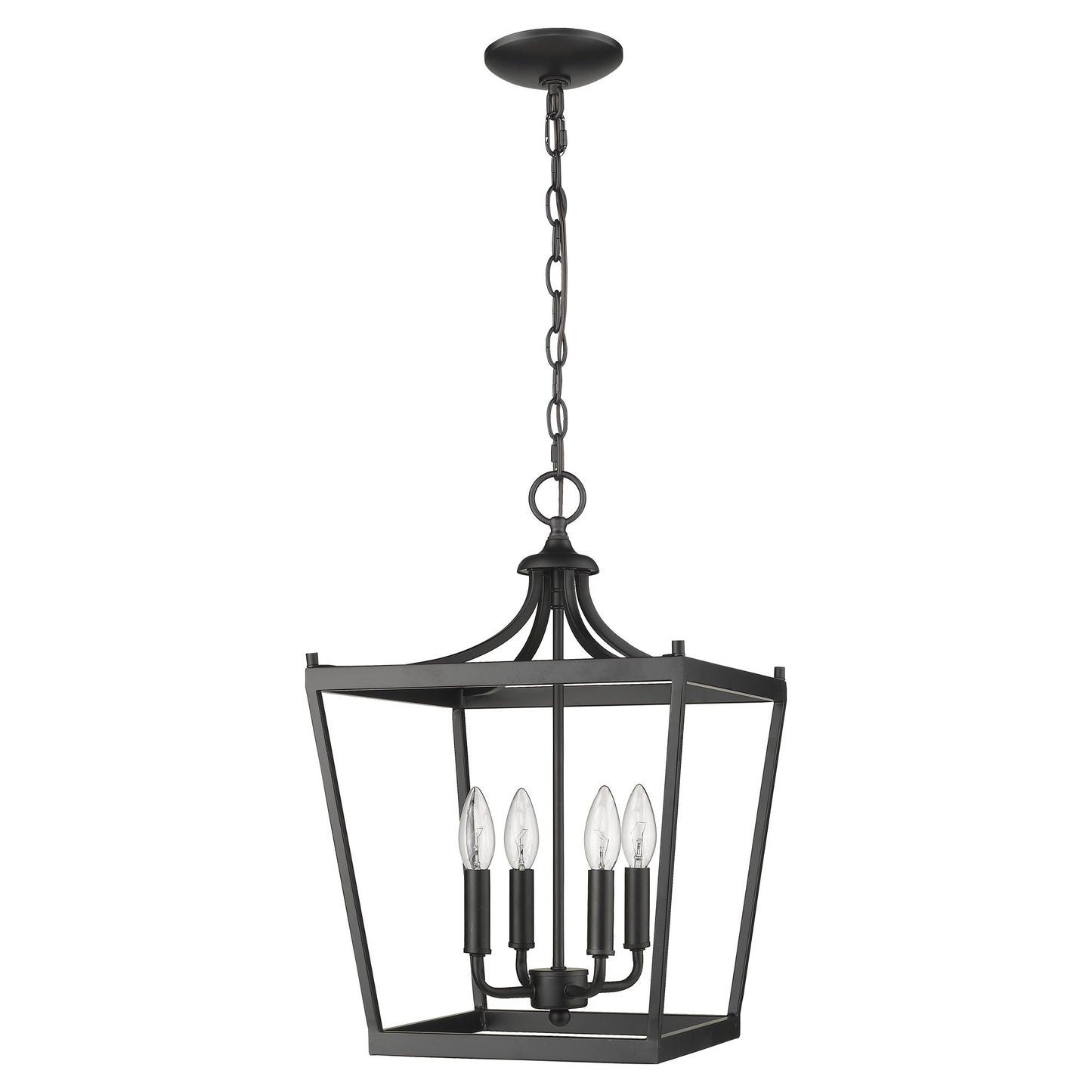 Rowan Black 4 Light Ceiling Light