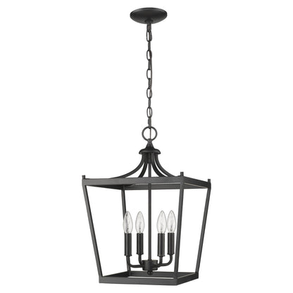 Rowan Black 4 Light Ceiling Light