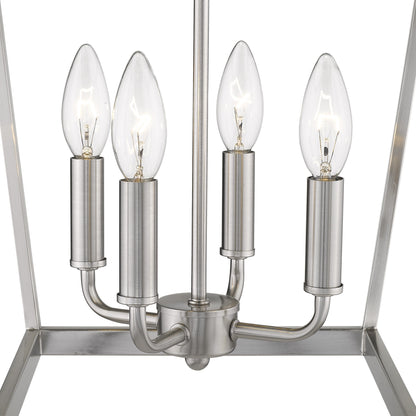 Silver 4 Light Ceiling Light