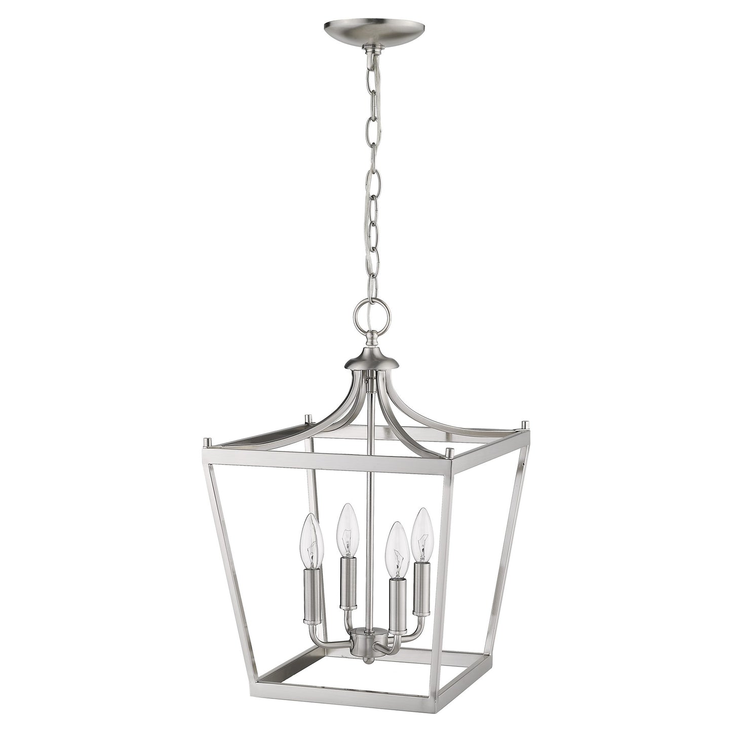 Silver 4 Light Ceiling Light