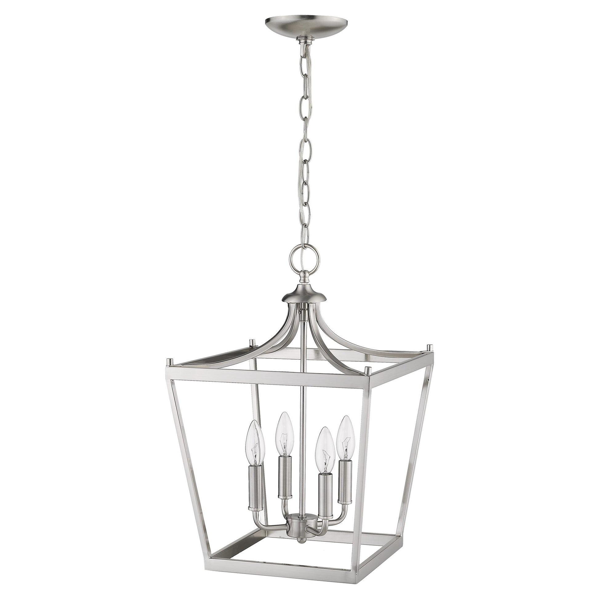 Silver 4 Light Ceiling Light