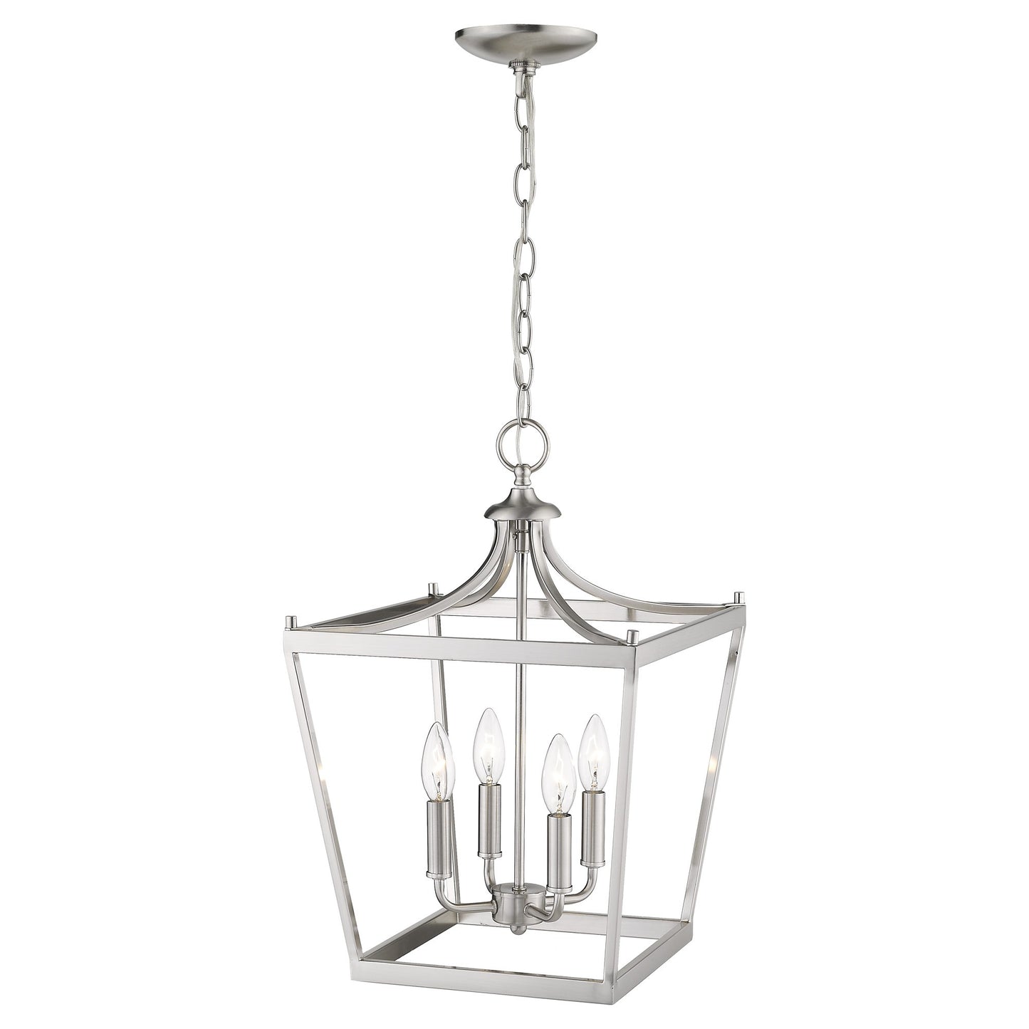 Silver 4 Light Ceiling Light
