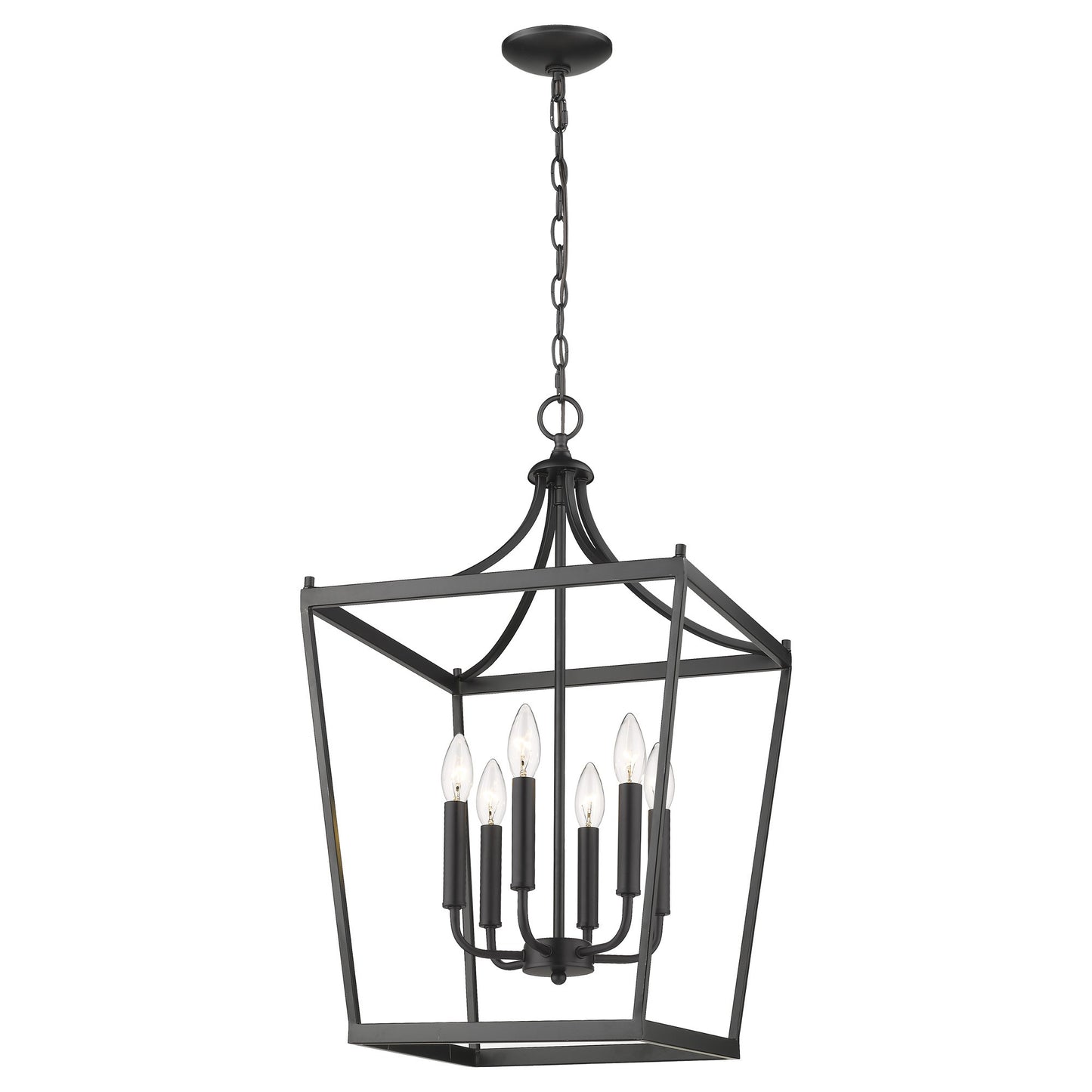 Brown 6 Light Ceiling Light