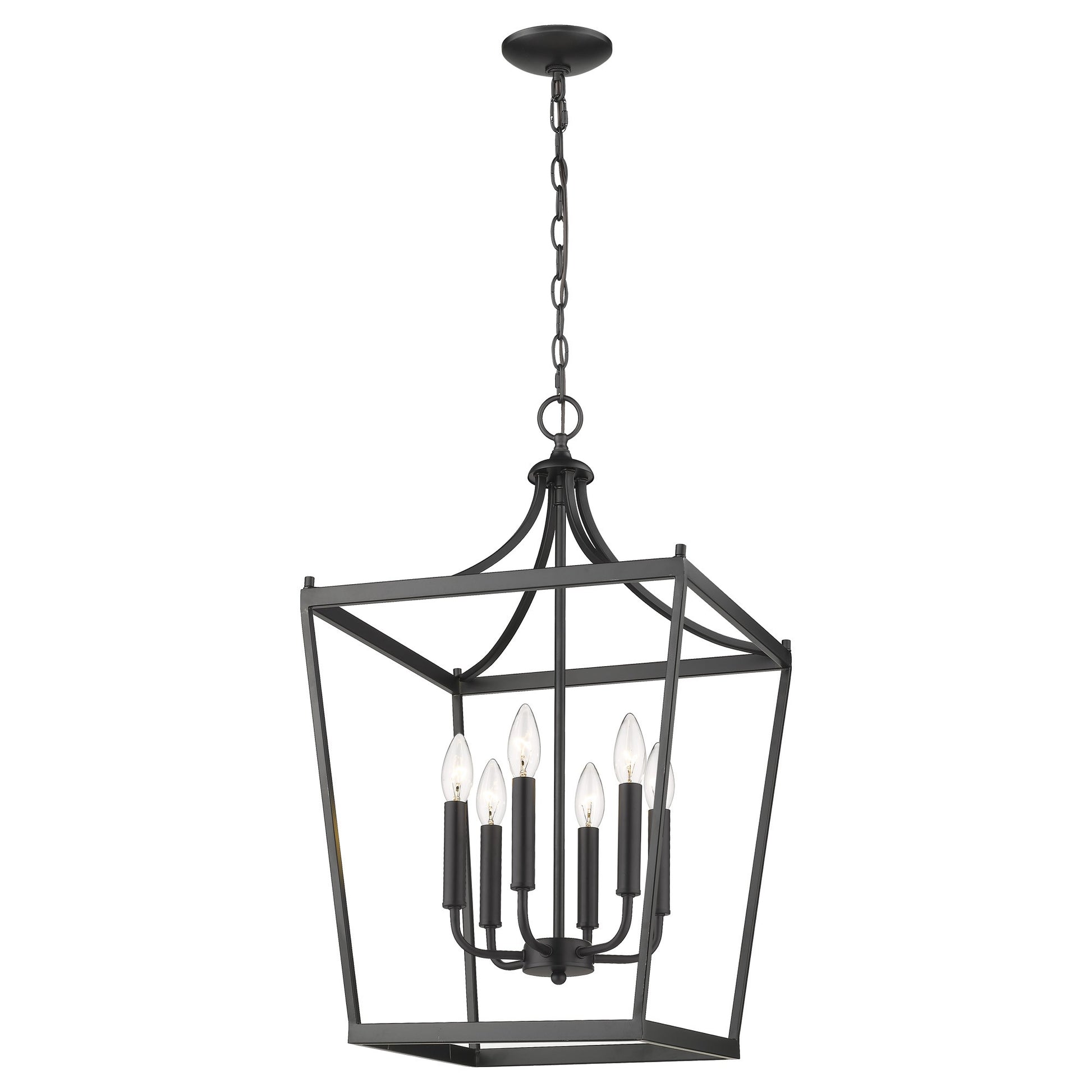 Brown 6 Light Ceiling Light