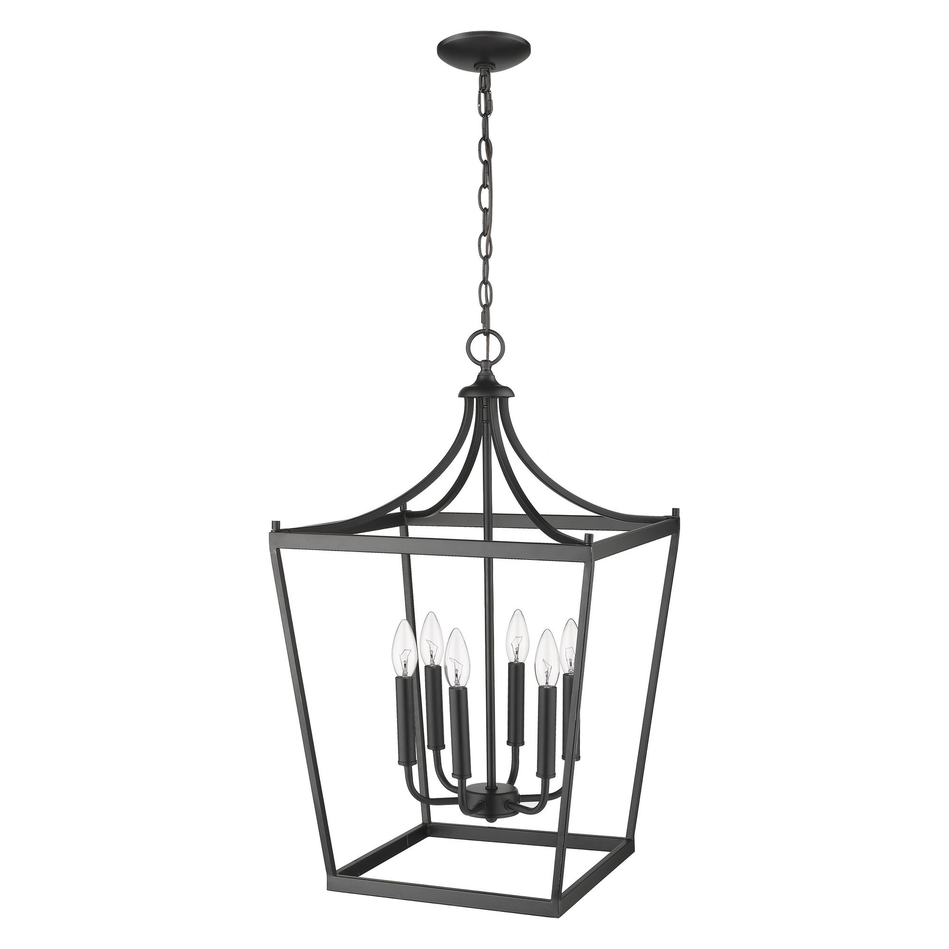 Brown 6 Light Ceiling Light