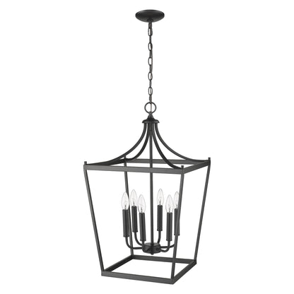 Brown 6 Light Ceiling Light