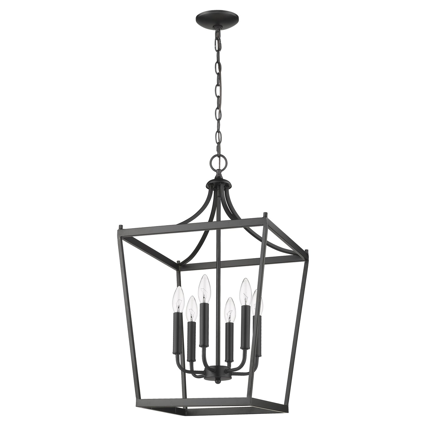 Brown 6 Light Ceiling Light