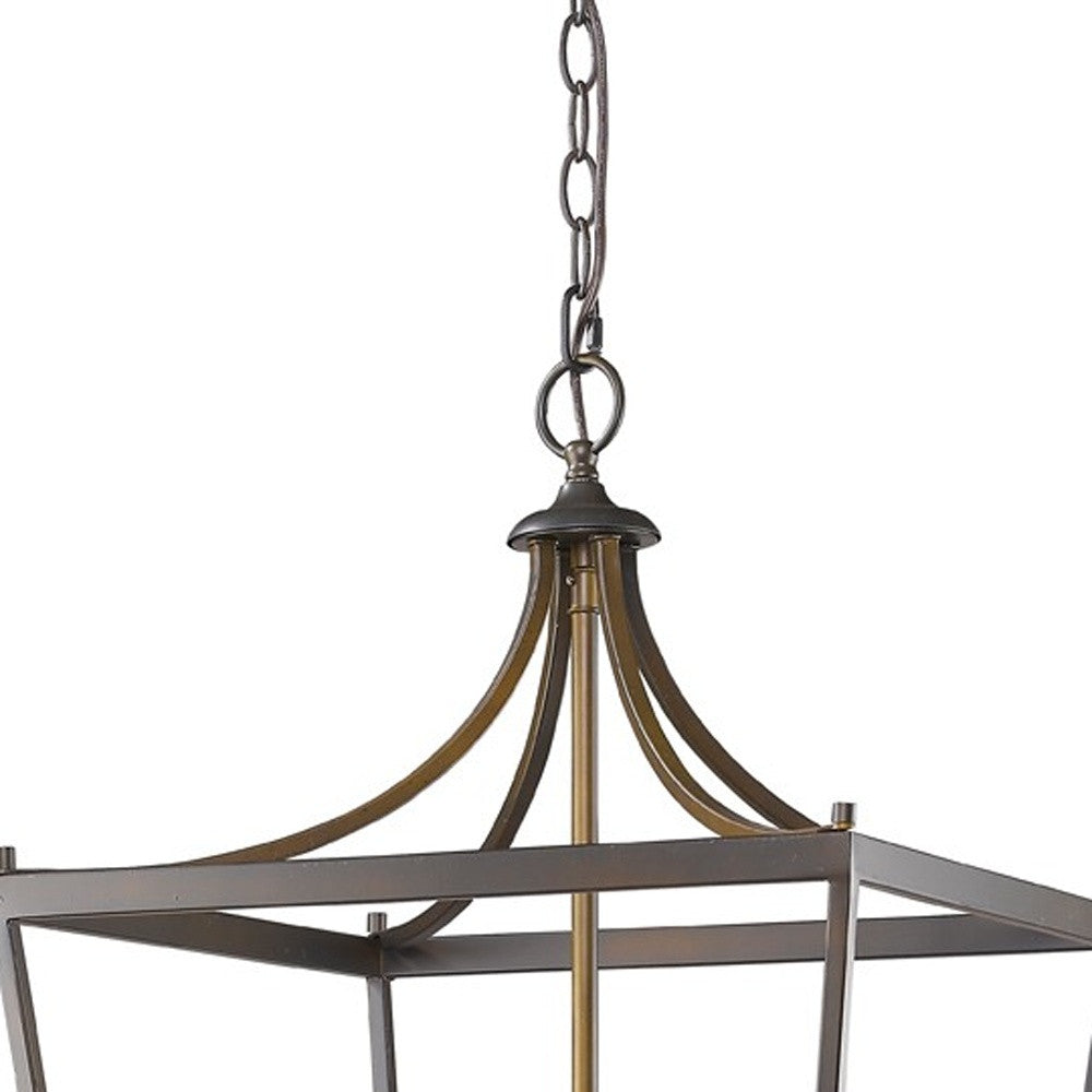 Brown 6 Light Ceiling Light
