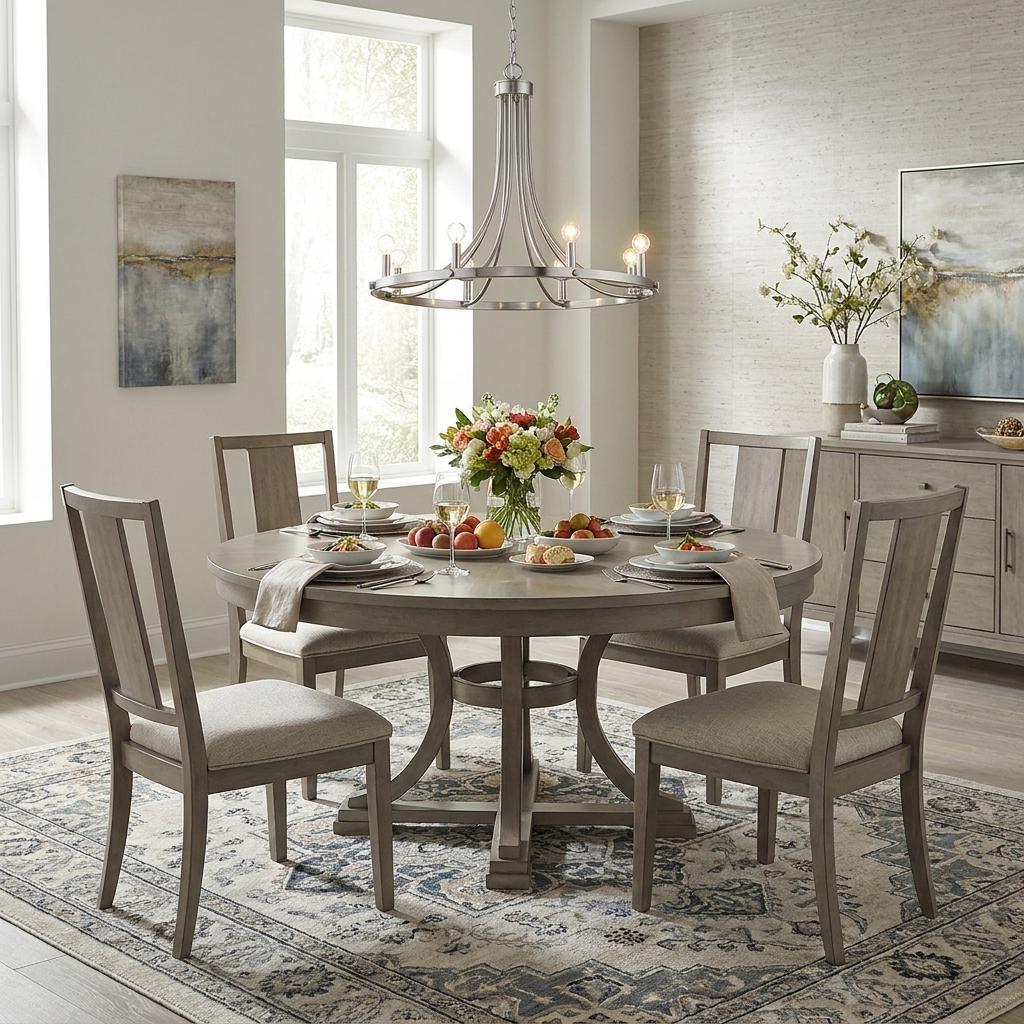 Silver Candle Style 8 Light Dimmable Chandelier