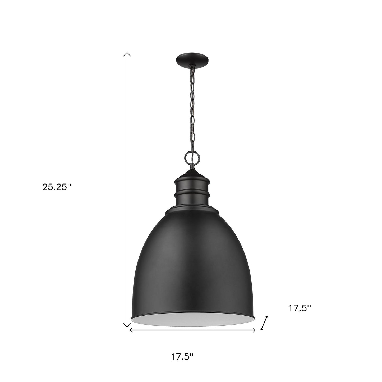 Colby 1-Light Matte Black Pendant