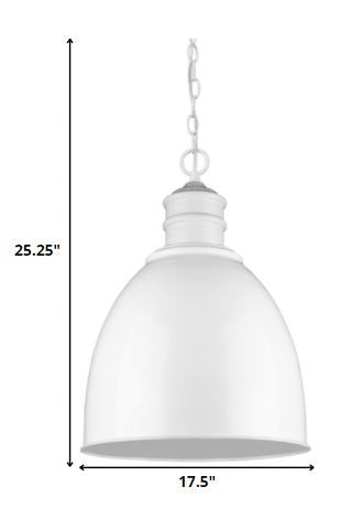 White Ceiling Light w/ Shades