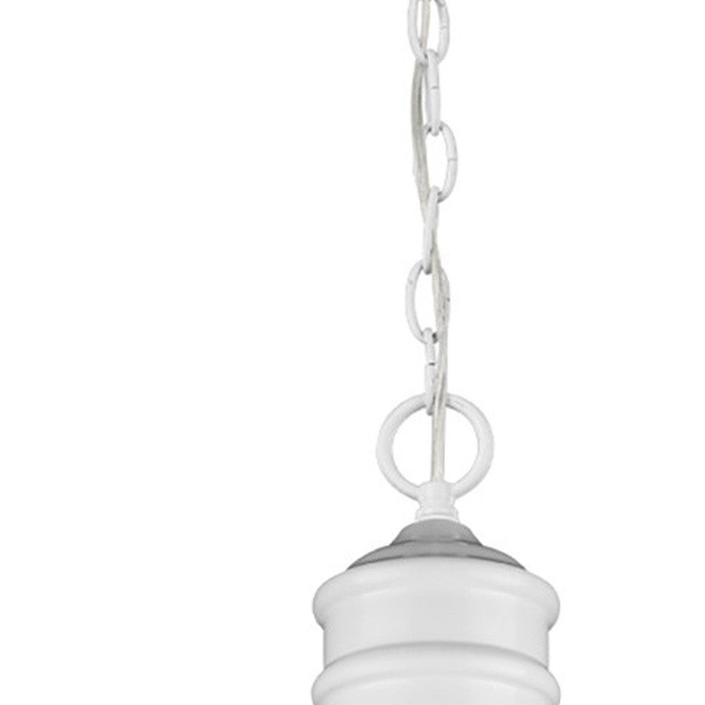 White Ceiling Light w/ Shades