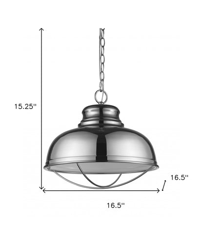 Ansen 1-Light Nickel Pendant