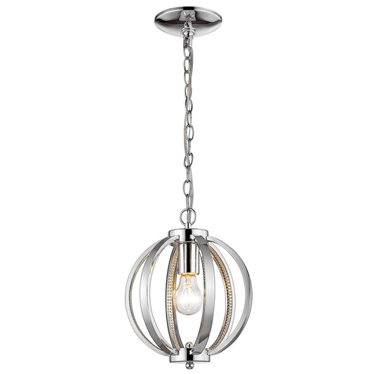 Nevaeh 1-Light Chrome Globe Pendant