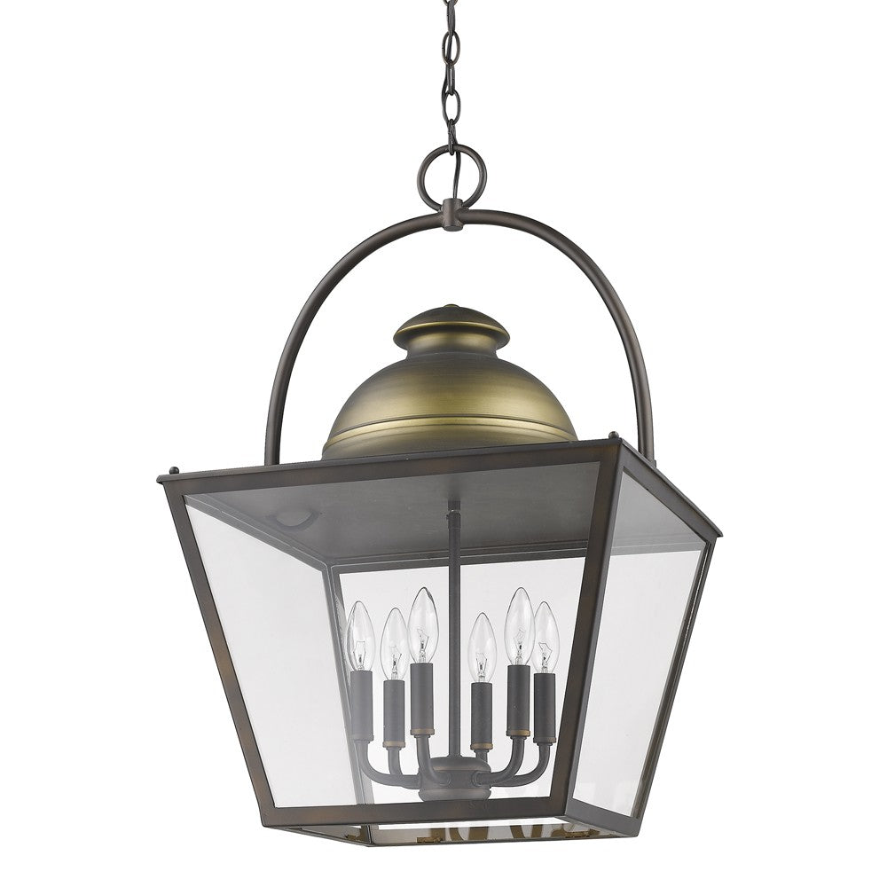 Savannah 6-Light Oil-Rubbed Bronze Foyer Pendant