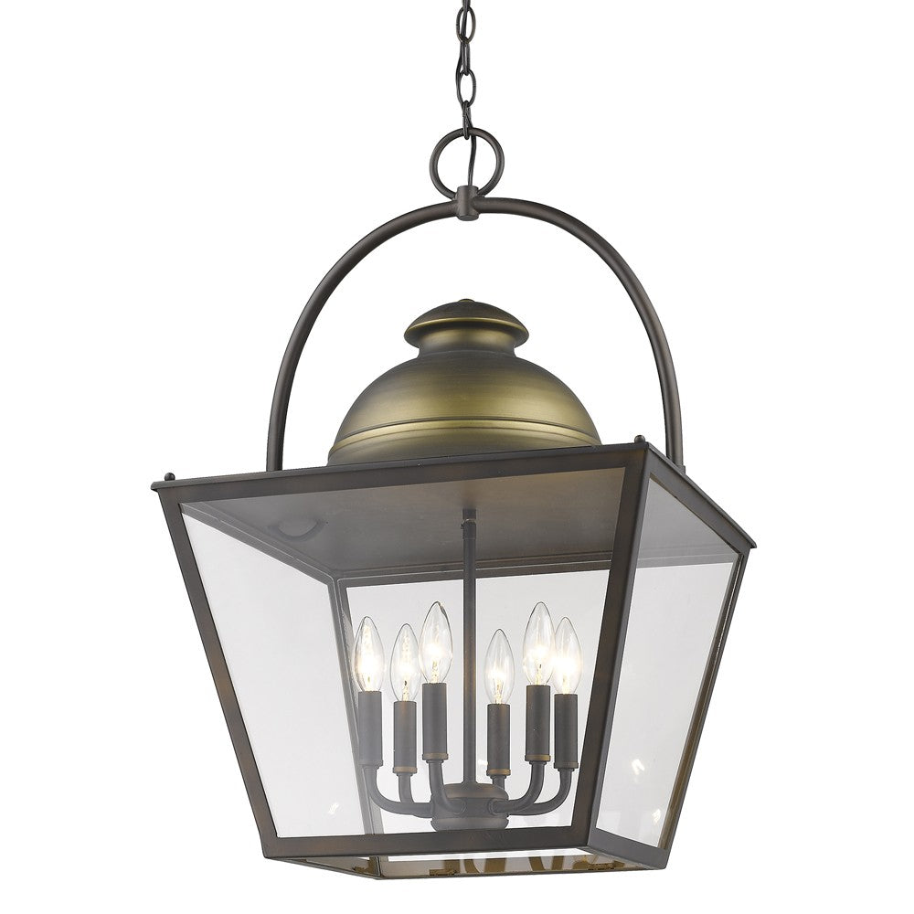Savannah 6-Light Oil-Rubbed Bronze Foyer Pendant