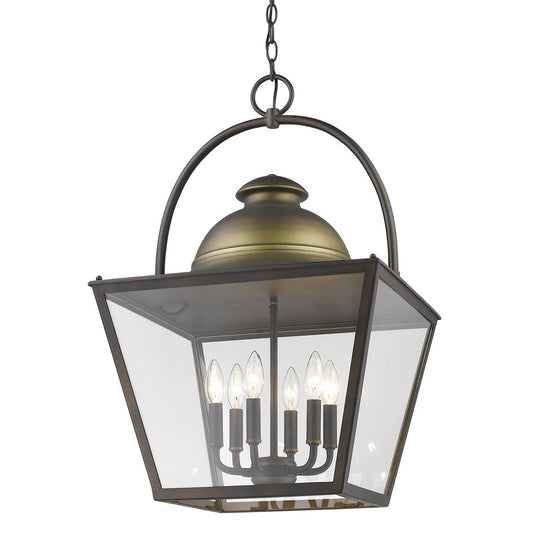 Savannah 6-Light Oil-Rubbed Bronze Foyer Pendant