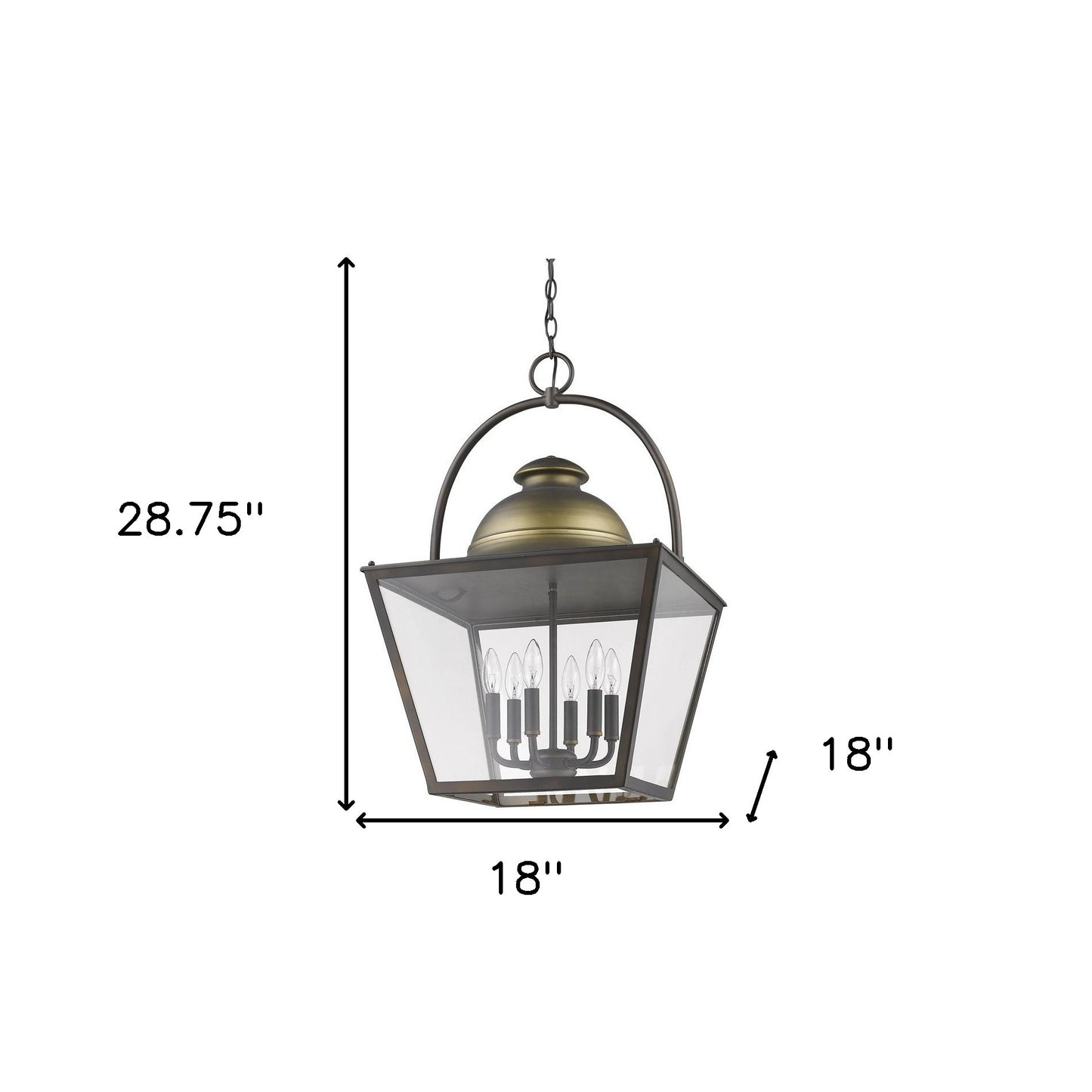 Savannah 6-Light Oil-Rubbed Bronze Foyer Pendant