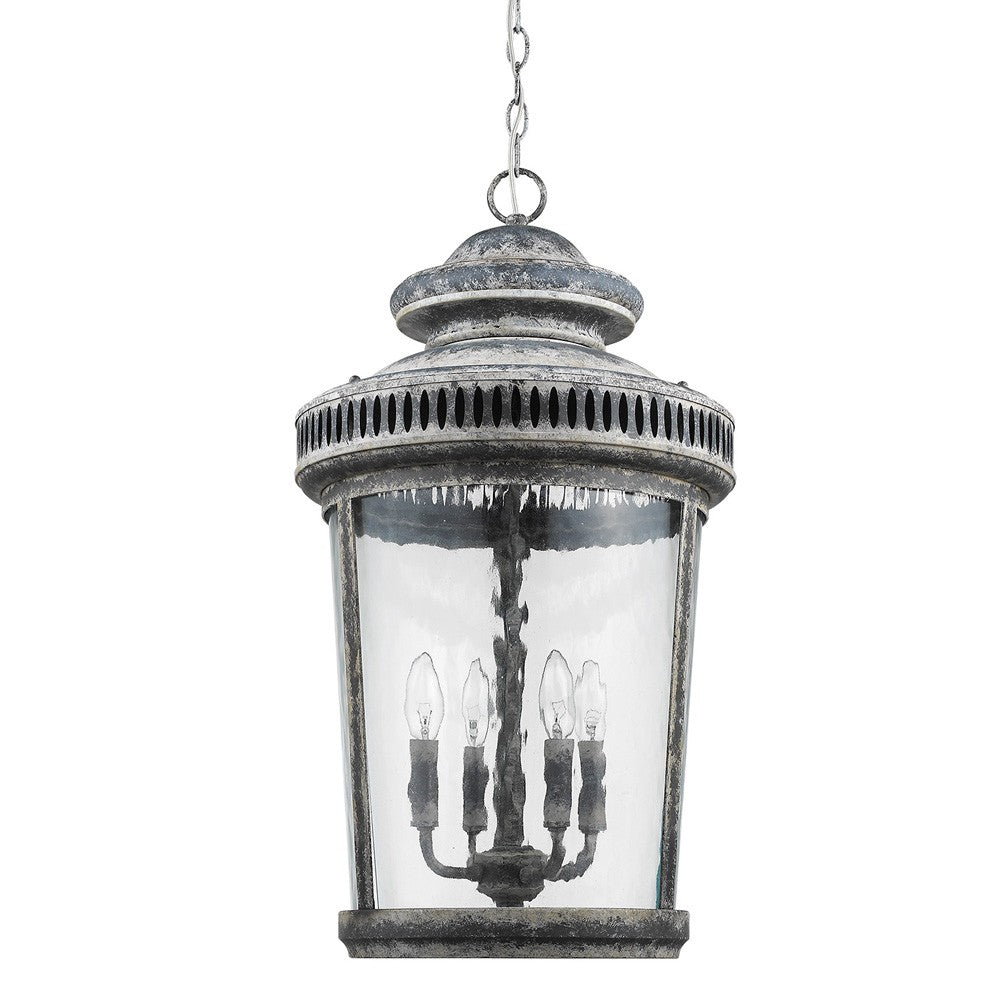 Kingston 4-Light Antique Lead Foyer Pendant