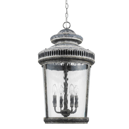 Kingston 4-Light Antique Lead Foyer Pendant