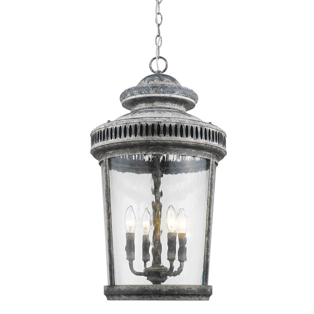 Kingston 4-Light Antique Lead Foyer Pendant
