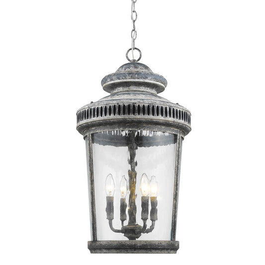 Kingston 4-Light Antique Lead Foyer Pendant