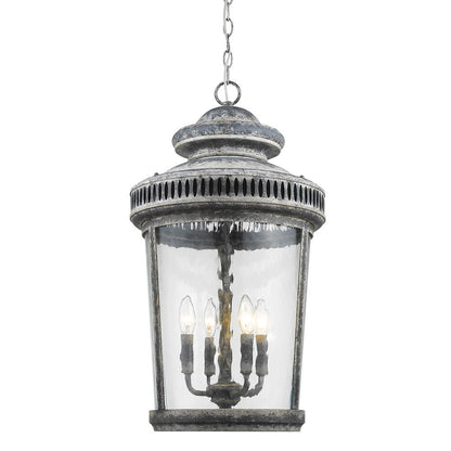 Kingston 4-Light Antique Lead Foyer Pendant